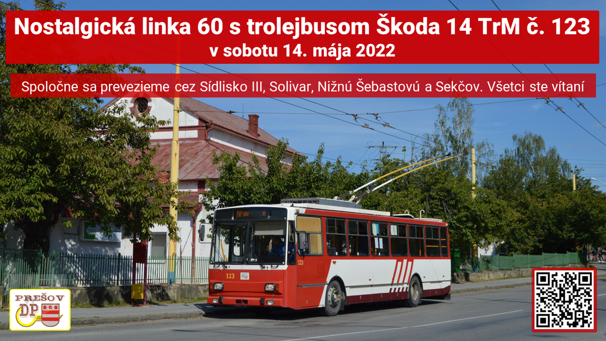 60 vyrocie spustenia trolejbusovej dopravy v PO