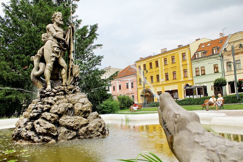 Neptúnova fontána v Prešove. Foto: www.gopresov.sk