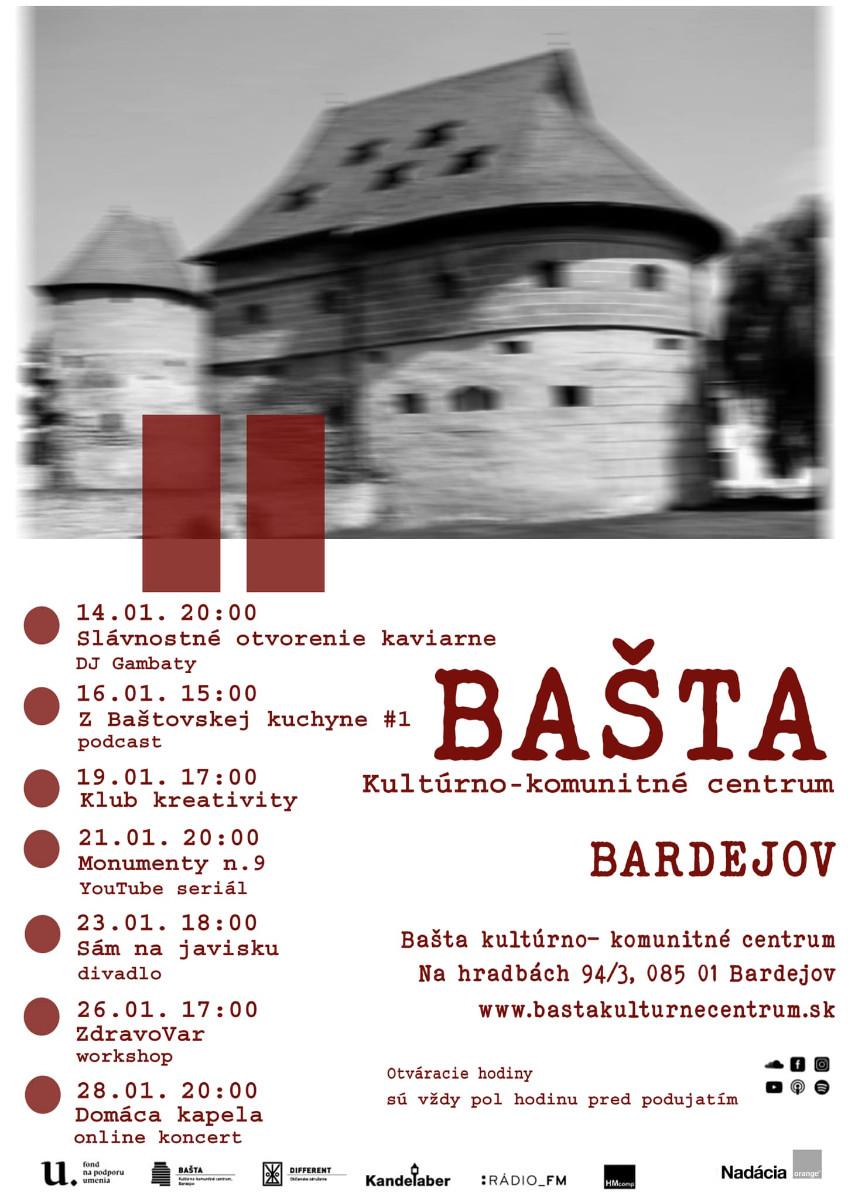 Program v Bašte: január 2022