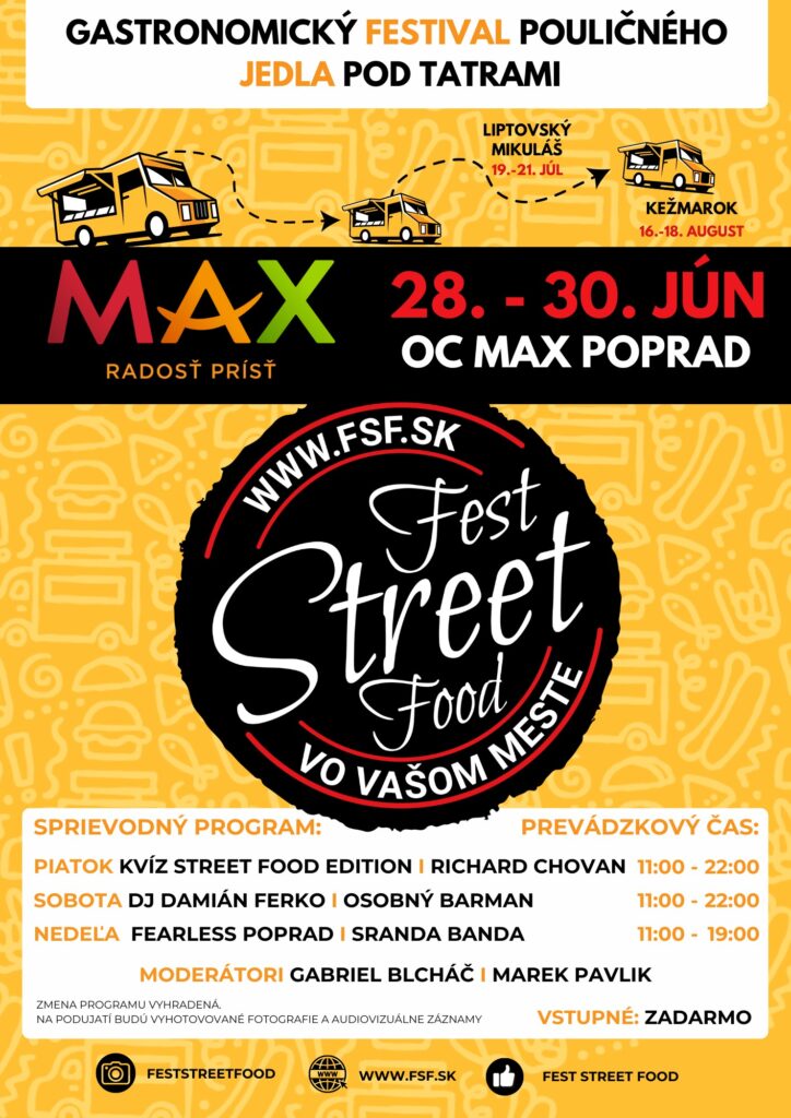 Utcai ételek Poprád 2024