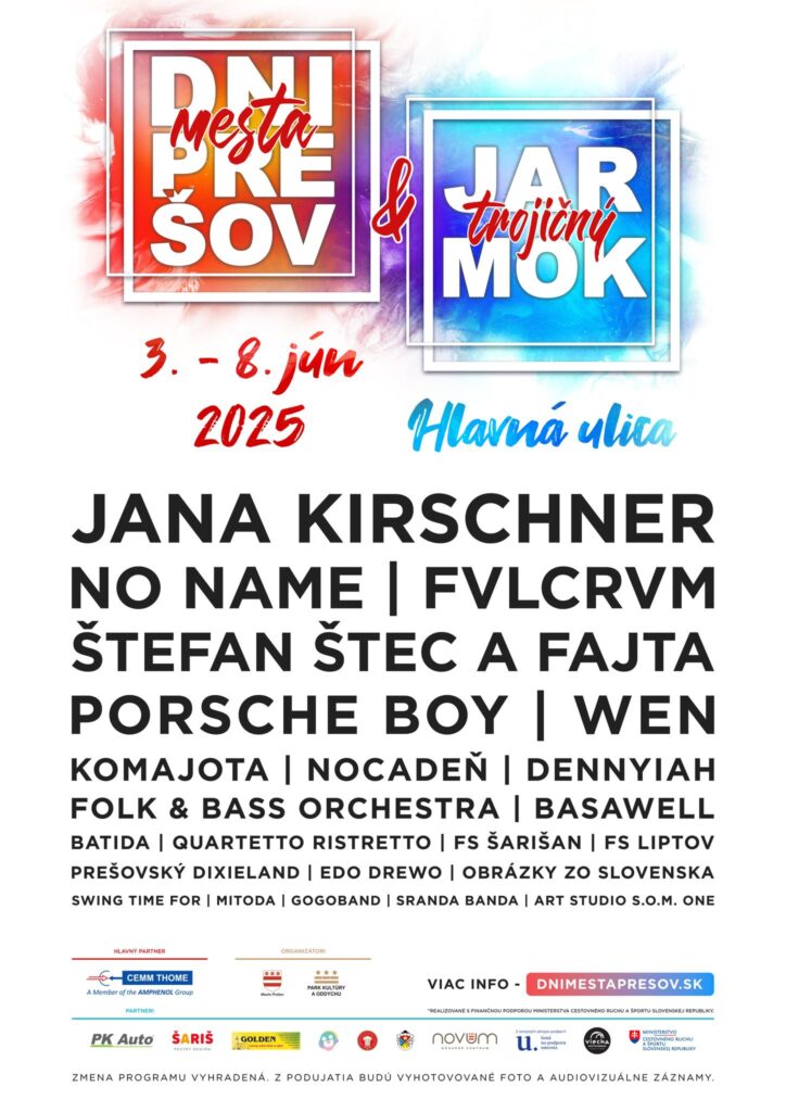 Dni mesta Presov_hlavny program_2025